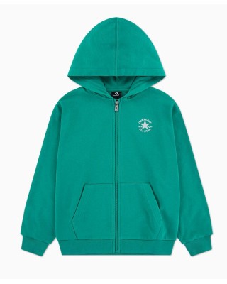 Converse Zh - Full Zip Hoody Παιδική Ζακέτα Πράσινη