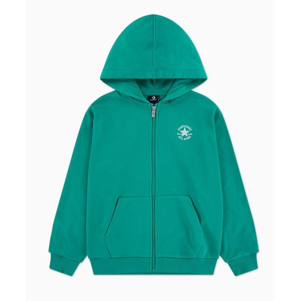 Converse Zh - Full Zip Hoody Παιδική Ζακέτα Πράσινη