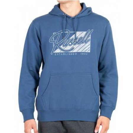 Russell Pullover Hoodie Blue Ανδρική Μπλούζα
