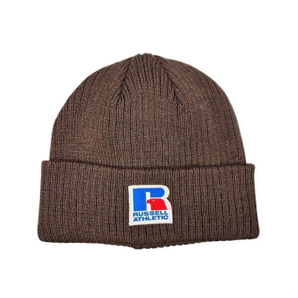Russell Ribbed Beanie Unisex Σκουφάκια Καφέ Russell Ribbed Beanie Unisex Σκουφάκια Καφέ