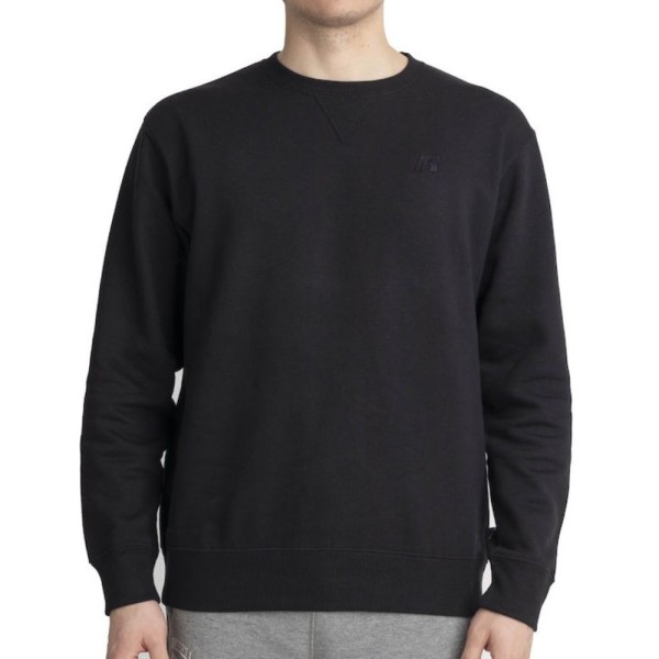 Russell Crewneck Sweatshirt Μαυρο Ανδρική Μπλούζα 
