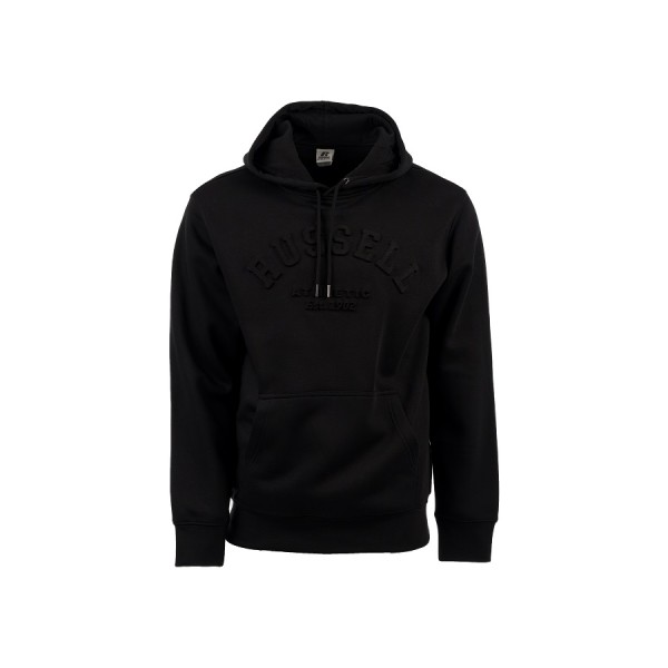 Russell Pull Over Hoody Sweat Μαύρη Ανδρική Μπλούζα