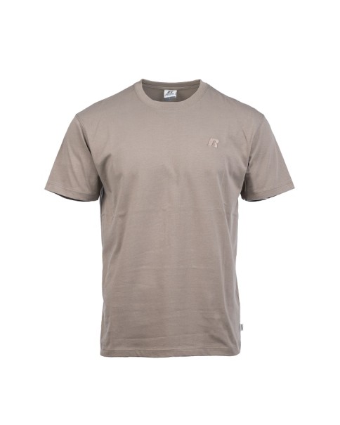 Russell S/S Crewneck Small Logo Ανδρικό T-Shirt Καφέ