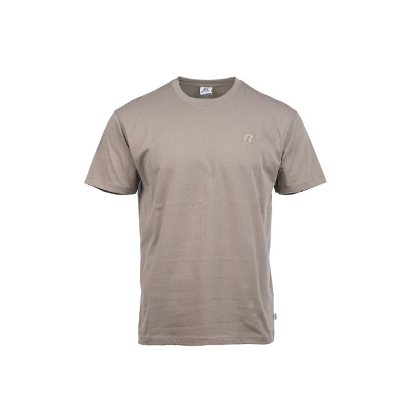 Russell S/S Crewneck Small Logo Ανδρικό T-Shirt Καφέ