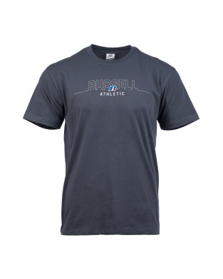 Russell CP3C-S/S Crewneck Ανδρικό T-Shirt Γκρι