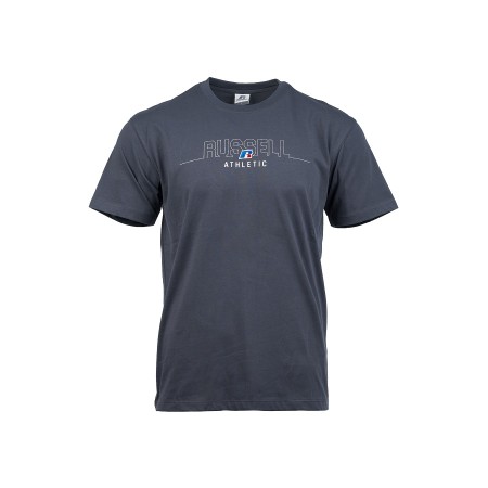 Russell CP3C-S/S Crewneck Ανδρικό T-Shirt Γκρι