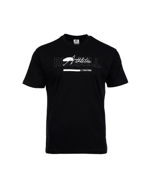 Russell CP4A - S/S Crewneck Ανδρικό T-Shirt Μαύρο