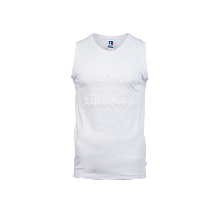 Russell Alb Singlet Ανδρικό Αμάνικο Λευκό