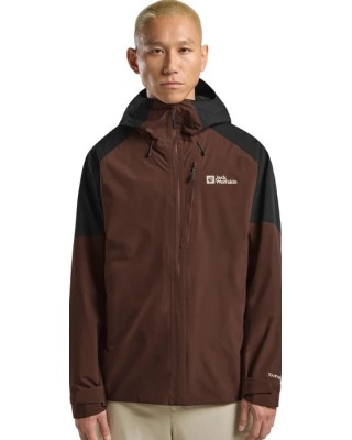 Jack Wolfskin Eagle Peak 2L Jkt M Dark Brown Ανδρικό Μπουφάν