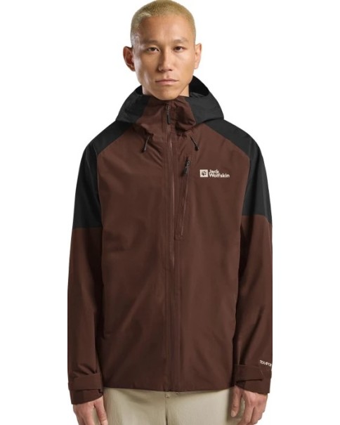 Jack Wolfskin Eagle Peak 2L Jkt M Dark Brown Ανδρικό Μπουφάν