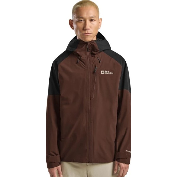 Jack Wolfskin Eagle Peak 2L Jkt M Dark Brown Ανδρικό Μπουφάν