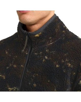 Jack Wolfskin Stone Lite Aop Jkt M Dark Khaki Ανδρική Ζακέτα Fleece