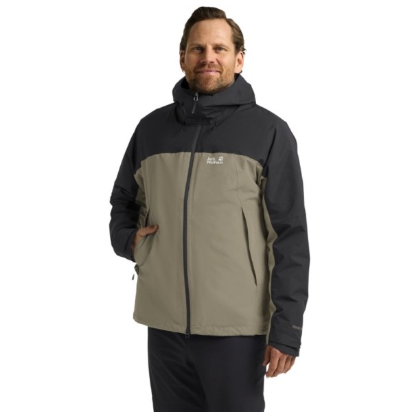 Jack Wolfskin Wild Places 3In1 Jkt M Ice White Ανδρικό Μπουφάν