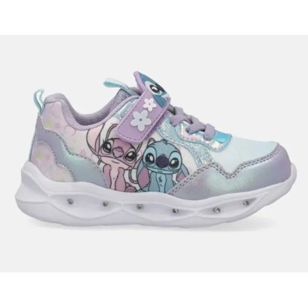 Disney Marvel DC Stitch With Lights Lilac Παιδικά Παπούτσια Με Φωτάκια