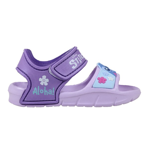 Disney Stitch Παιδικό Πεδίλο Μωβ