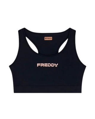 Freddy Top Αθλητικό Μπουστάκι Μαύρο