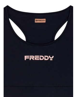 Freddy Top Αθλητικό Μπουστάκι Μαύρο