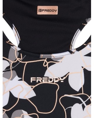 Freddy Top Αθλητικό Μπουστάκι Άσπρο Μαύρο