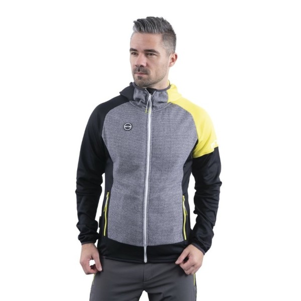 Gts M Jacket Comb Ανδρική Ζακέτα Black Lime Gts M Jacket Comb Ανδρική Ζακέτα Black Lime
