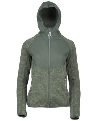 Gts Embossed Olive Fleece Γυναικεία Ζακέτα