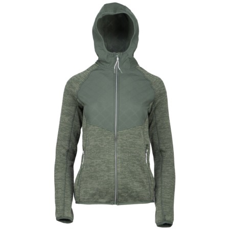 Gts Embossed Olive Fleece Γυναικεία Ζακέτα