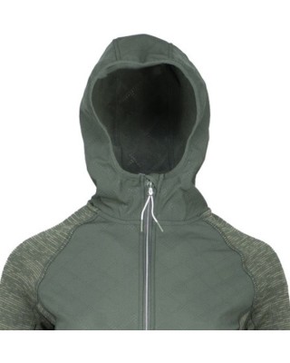 Gts Embossed Olive Fleece Γυναικεία Ζακέτα
