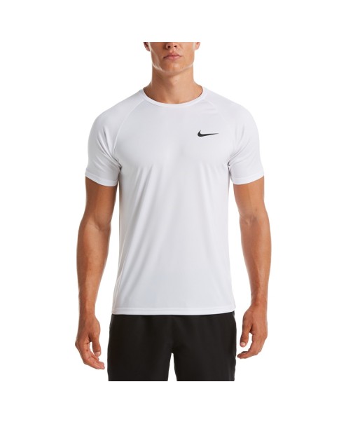 Nike Short Sleeve Hydroguard Ανδρικό T-Shirt Λευκό