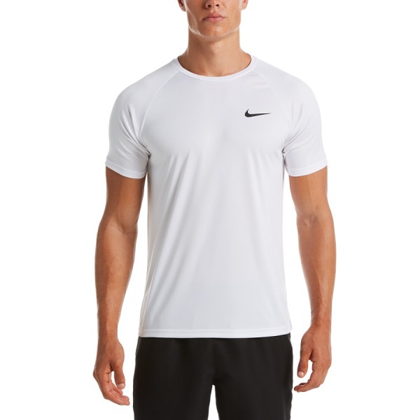 Nike Short Sleeve Hydroguard Ανδρικό T-Shirt Λευκό
