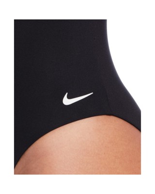 Nike V-Neck One Piece Γυναικείο Ολόσωμο Μαγιό Μαύρο