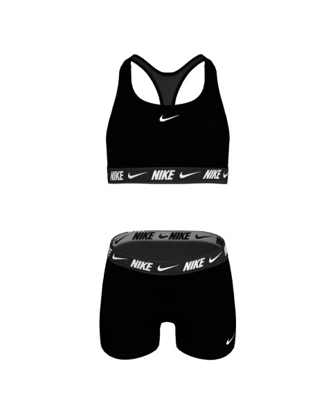 Nike Racerback Bikini & Short Set Παιδικό Μαγιό Μαύρο Nike Racerback Bikini & Short Set Παιδικό Μαγιό Μαύρο