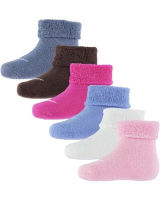 Nike 6Pk Terry Cuffed Infant Sock Βρεφικές Κάλτσες