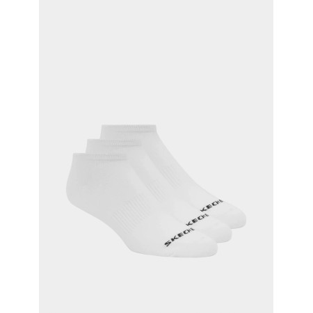 Skechers 3Pk Unisex Terry No Show Κάλτσα Λευκή