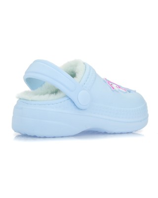 Disney Unicorn Clog With Pins Light BLue Παιδική Παντόφλα