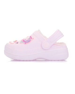 Disney Unicorn Clog With Pins Ροζ Παιδική Παντοφλα