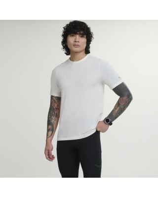 Saucony Stopwatch Ανδρικό T-Shirt Λευκό