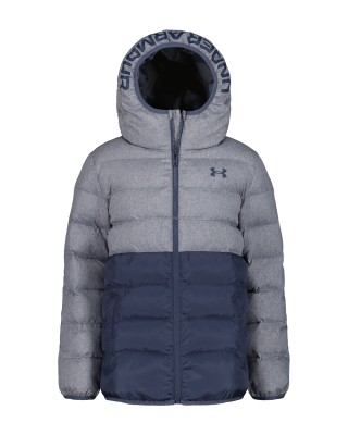 Under Armour Pronto Colourblock Puffer Jkt Παιδικά Μπουφάν Γκρι