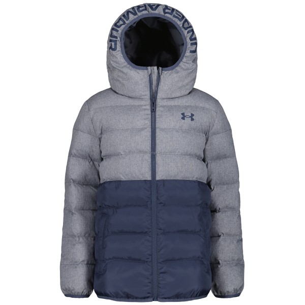 Under Armour Pronto Colourblock Puffer Jkt Παιδικά Μπουφάν Γκρι