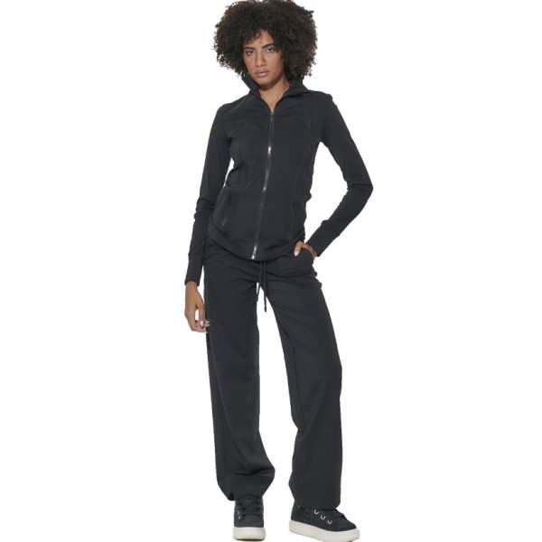 Body Action W Open-Hem Tight Pants Γυναικείο Κολάν Μαύρο