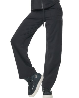 Body Action W Open-Hem Tight Pants Γυναικείο Κολάν Μαύρο