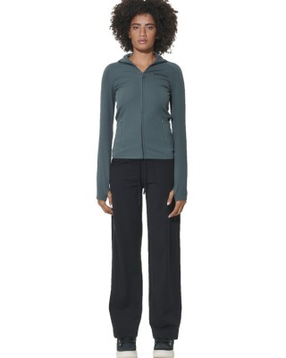 Body Action W Open-Hem Tight Pants Γυναικείο Κολάν Μαύρο