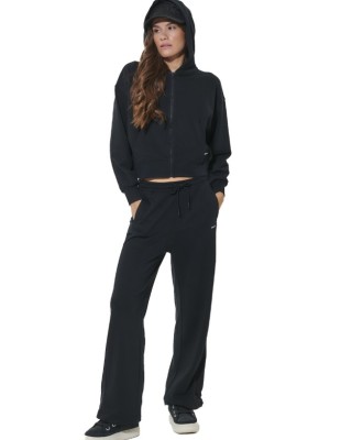 Body Action W French Terry Sweatpants Γυναικείο Παντελόνι Μαύρο Body Action W French Terry Sweatpants Γυναικείο Παντελόνι Μαύρο