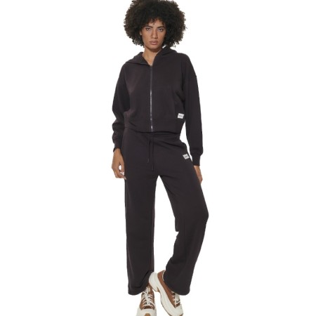 Body Action W French Terry Sweatpants Γυναικείο Παντελόνι Καφέ