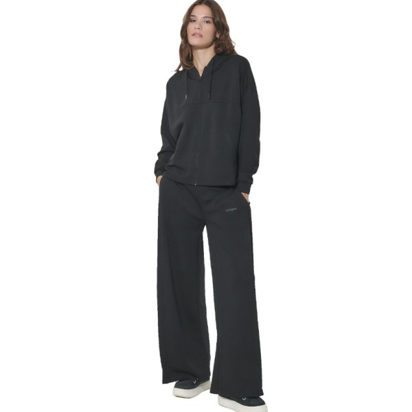 Body Action W Modal Wide-Leg Trousers Γυναικείο Παντελόνι Μαύρο Body Action W Modal Wide-Leg Trousers Γυναικείο Παντελόνι Μαύρο