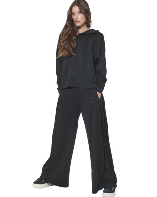 Body Action W Modal Wide-Leg Trousers Γυναικείο Παντελόνι Μαύρο Body Action W Modal Wide-Leg Trousers Γυναικείο Παντελόνι Μαύρο
