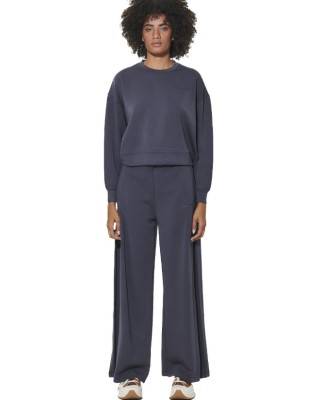 Body Action W Modal Wide-Leg Trousers Γυναικείο Παντελόνι Μπλε Body Action W Modal Wide-Leg Trousers Γυναικείο Παντελόνι Μπλε