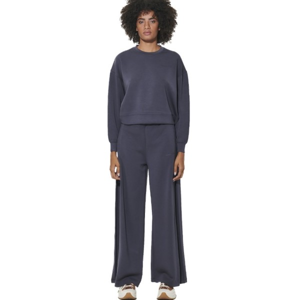 Body Action W Modal Wide-Leg Trousers Γυναικείο Παντελόνι Μπλε Body Action W Modal Wide-Leg Trousers Γυναικείο Παντελόνι Μπλε