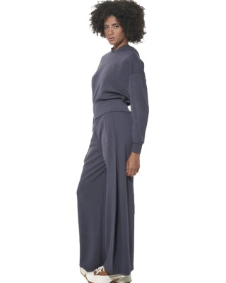 Body Action W Modal Wide-Leg Trousers Γυναικείο Παντελόνι Μπλε Body Action W Modal Wide-Leg Trousers Γυναικείο Παντελόνι Μπλε