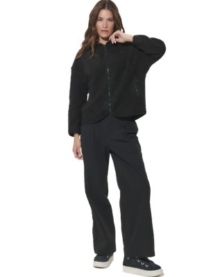 Body Action W Poly Stretch City Travel Pants Γυναικείο Παντελόνι Μαύρο