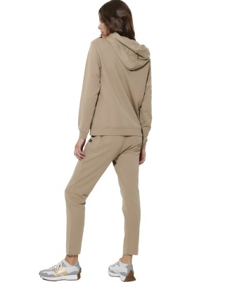Body Action W Terry Skinny Joggers Γυναικείο Παντελόνι Χακί