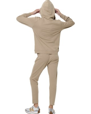 Body Action W Terry Skinny Joggers Γυναικείο Παντελόνι Χακί